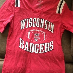 NEVER WORN Wisconsin Badgers tee.